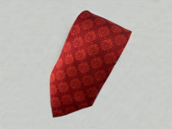 Krawat czerwony z logo zdjęcie 1