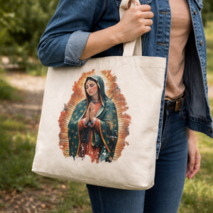 Torba bawełniana z wizerunkiem Matki Bożej z Guadalupe (v.2)