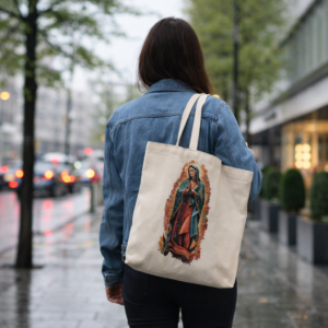 Torba bawełniana z wizerunkiem Matki Bożej z Guadalupe (v.1)