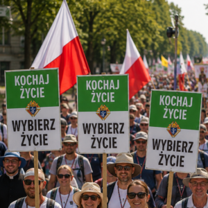 Tablica "Kochaj życie - wybierz życie"
